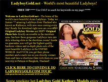 Tablet Screenshot of ladyboygold.net